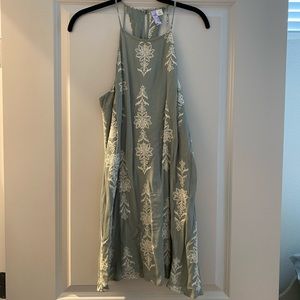 Mini sage green dress!